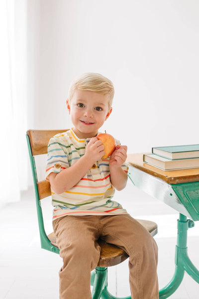 Alex Tee in Primary Stripe