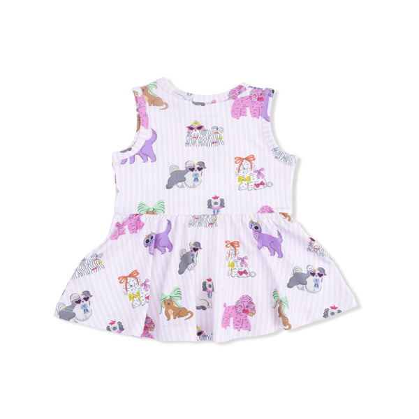 Peplum Tank Top & Bike Shorts | Fancy Dogs