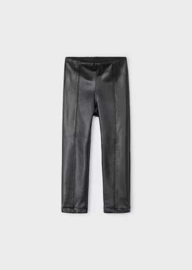 Leatherette Leggings | Black