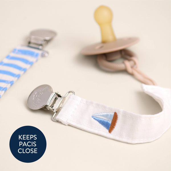 Itzy Clip™ - Fabric Pacifier Strap | Bow