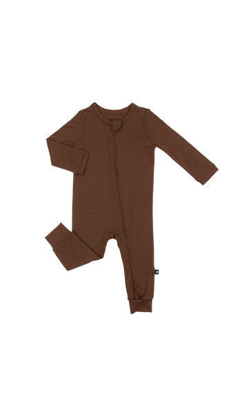 Zip Romper | Chestnut