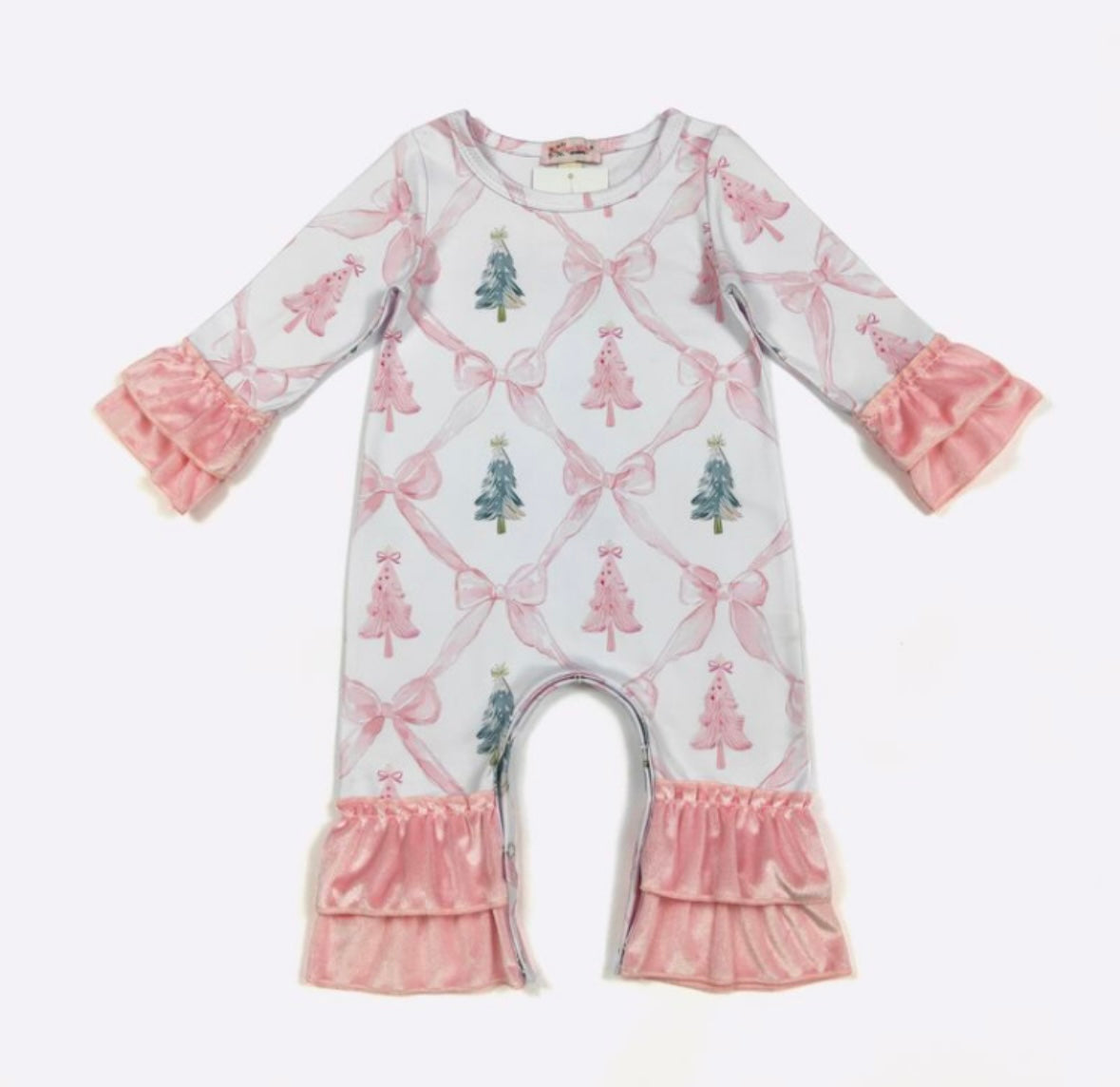 Blush Coquette Holidays Romper