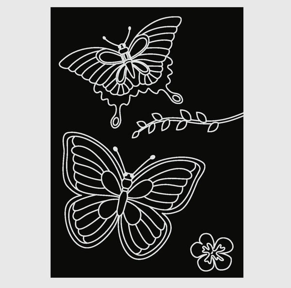 Reusable Coloring Mini Mat Kit | Princess & Butterfly