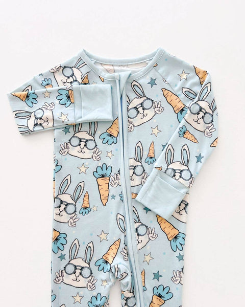 Rad Rabbit Bamboo Zip Romper