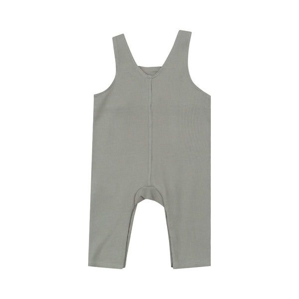 Waffle Knit Overalls | Dried Sage