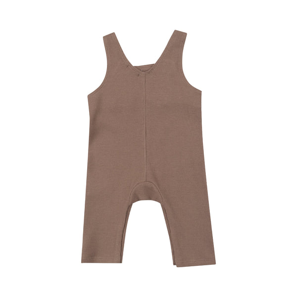 Waffle Knit Overalls | Sinopia Fresco