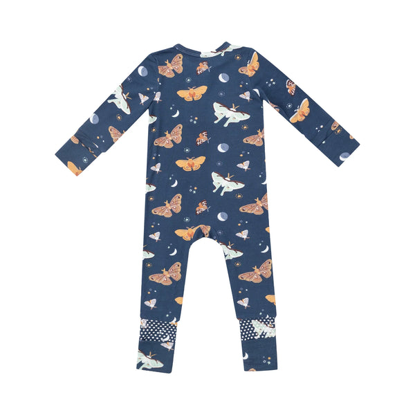 2-Way Zipper Romper | Moths