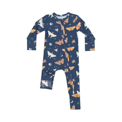 2-Way Zipper Romper | Moths