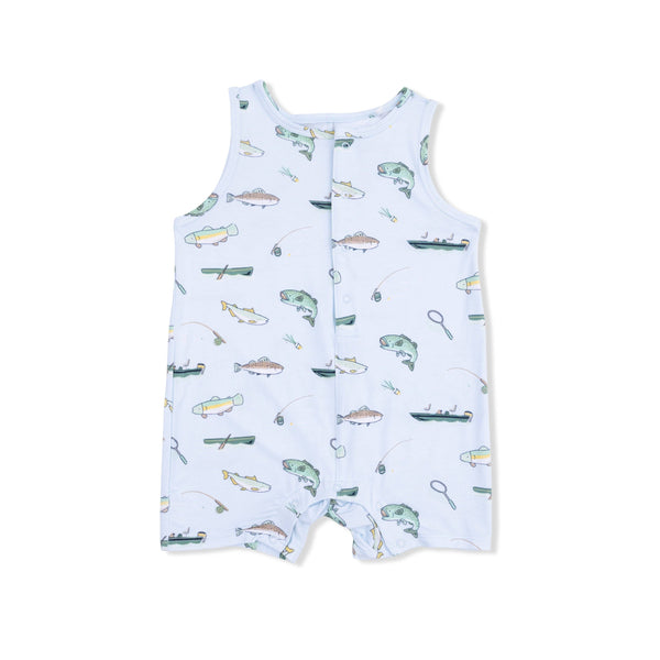 Sleeveless Shortie Romper | Gone Fishing