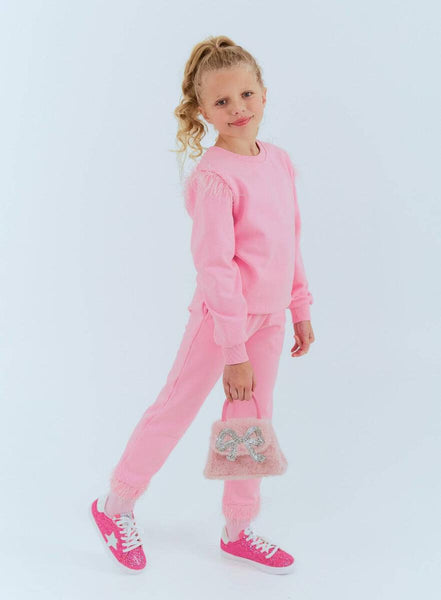 Pretty in Pink Feather Athletic Set