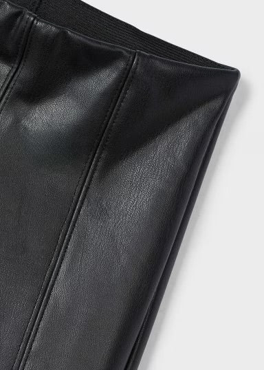 Leatherette Leggings | Black