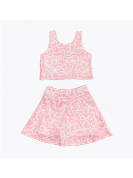 Skort Set | Bubblegum Ribbon