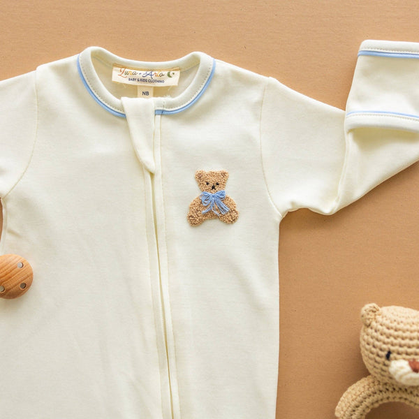 Bear Hugs Zip Footie