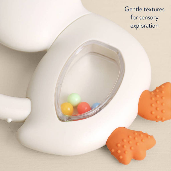 Bitzy Shake™ - Silicone Teether with Rattle | Goose
