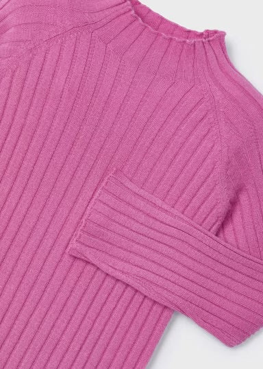 Ribbed Mock Neck Sweater | Camellia