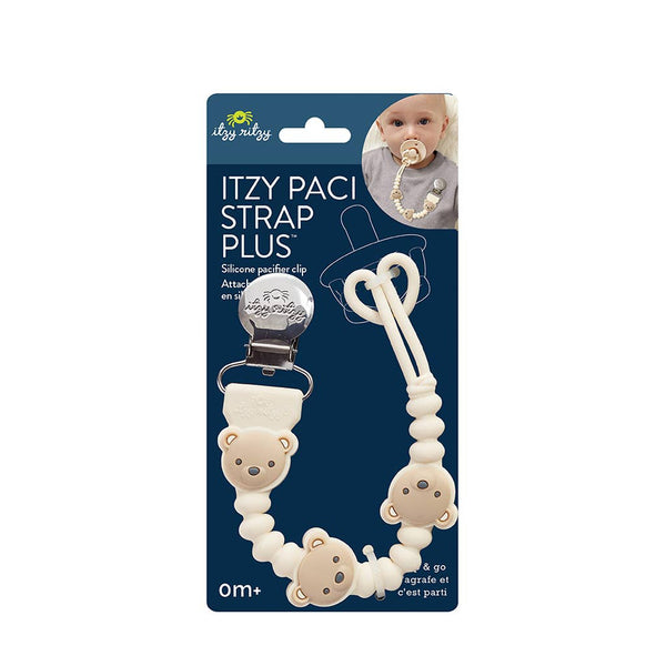 Itzy Paci Strap Plus™ | Pink Bows