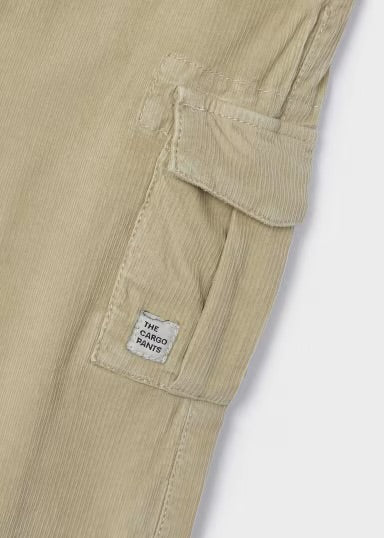 Corduroy Cargo Pants | Khaki