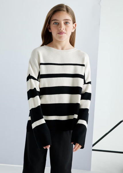 Striped Sweater | Black