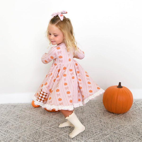 Button Dress | Reagan Pumpkin