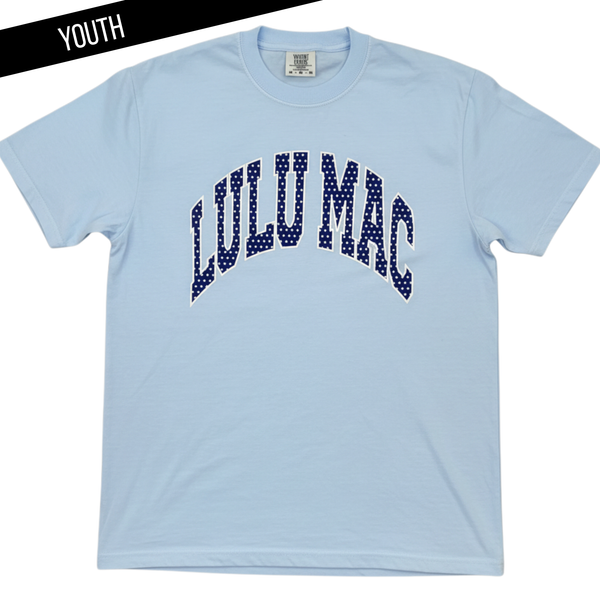 Lulu Mac Tee | Chambray/Navy Polka Dot