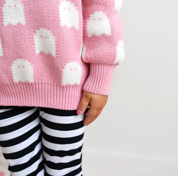 Pink Ghosts Sweater & Leggings Set