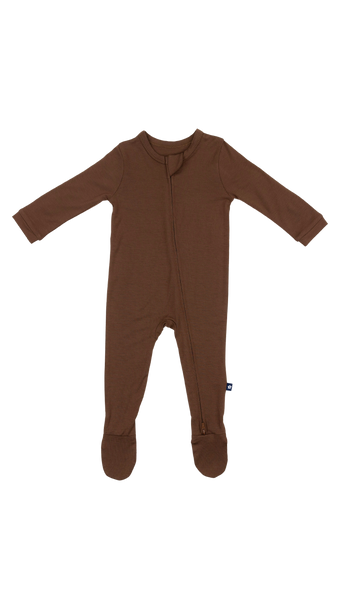 Zip Footie | Chestnut