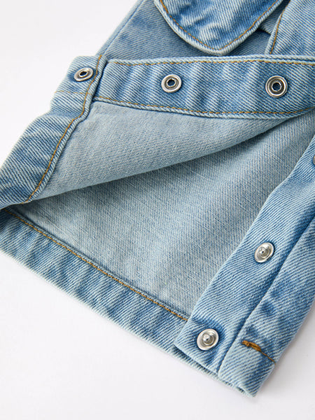 PREORDER ITEM 8/21| Wide Leg Bow Denim Overalls