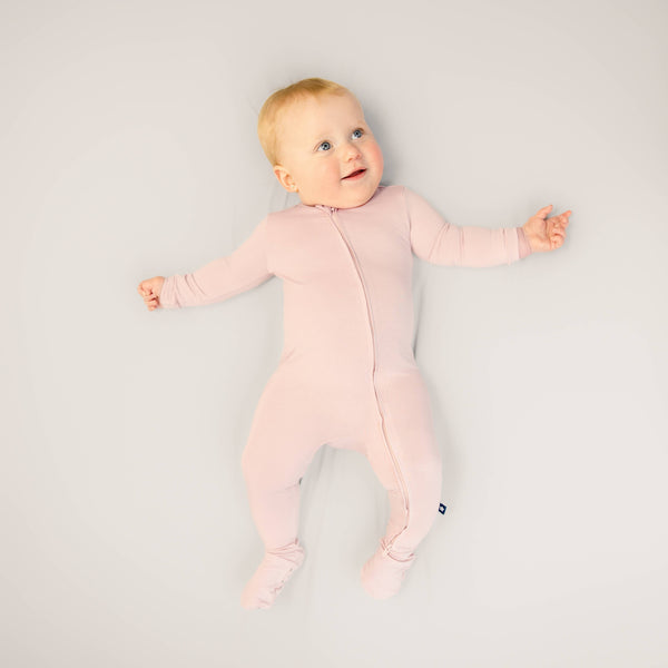 Zip Footie | Rose