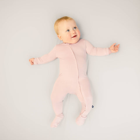 Zip Footie | Rose