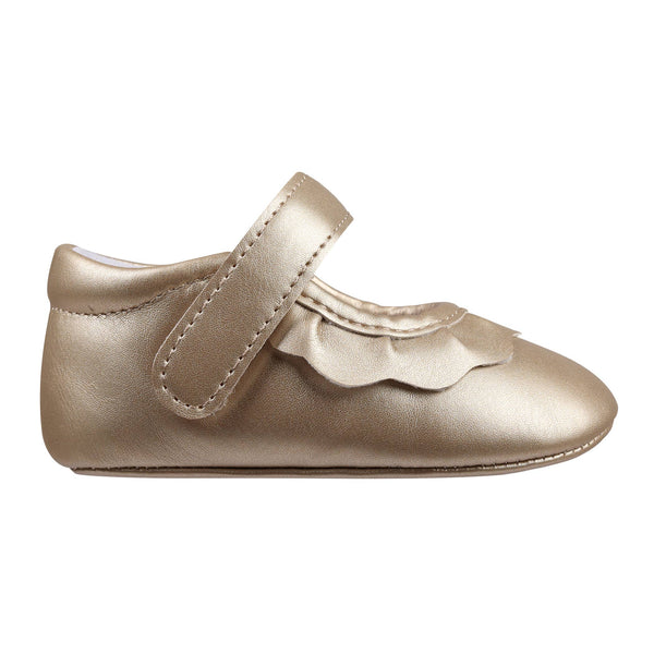 Amina Crib Shoes | Gold