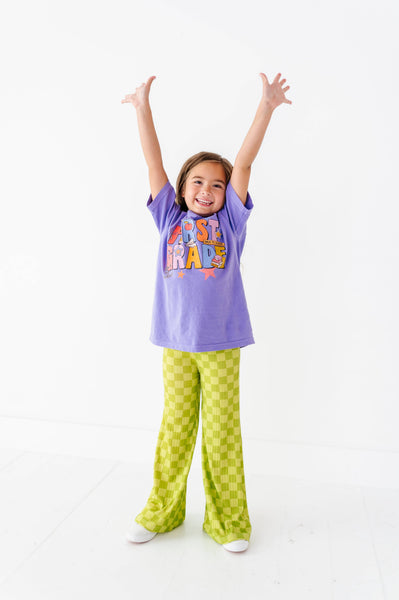 Wide Leg Pants| Green Apple Check