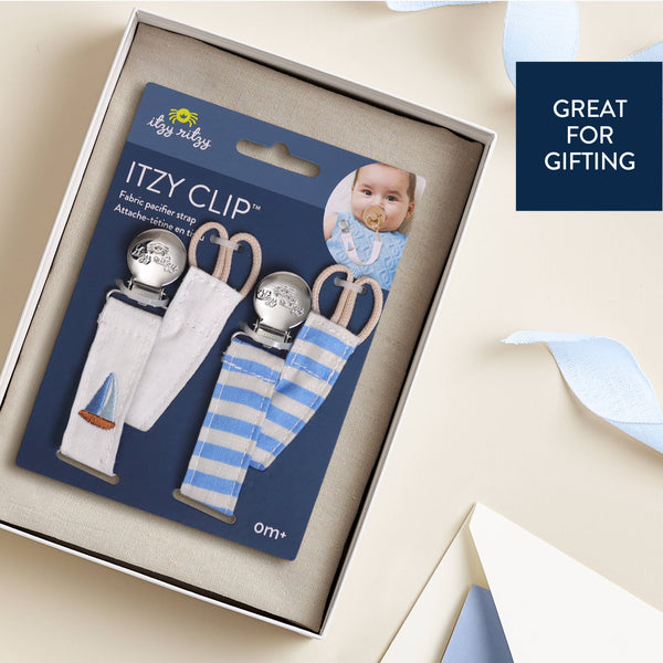 Itzy Clip™ - Fabric Pacifier Strap | Bow