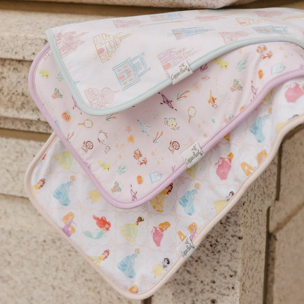 3 Pack Premium Burp Cloths |  Disney Princess