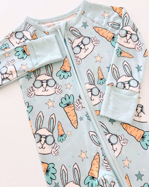 Rad Rabbit Bamboo Zip Romper