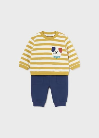 Puppy Pal Striped Pullover Set | Marigold