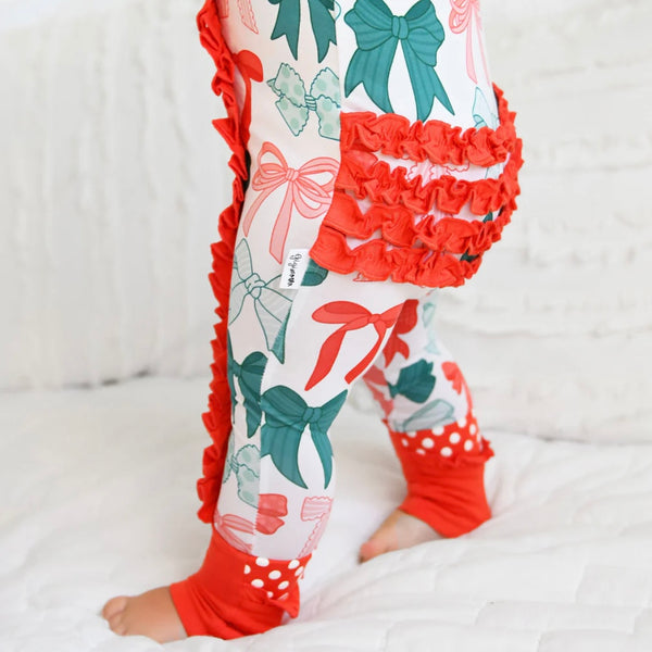 Belle Bows Ruffle Zip