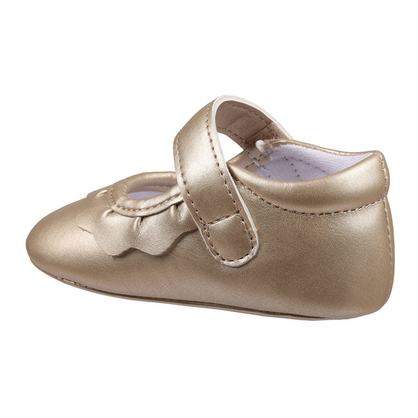 Amina Crib Shoes | Gold