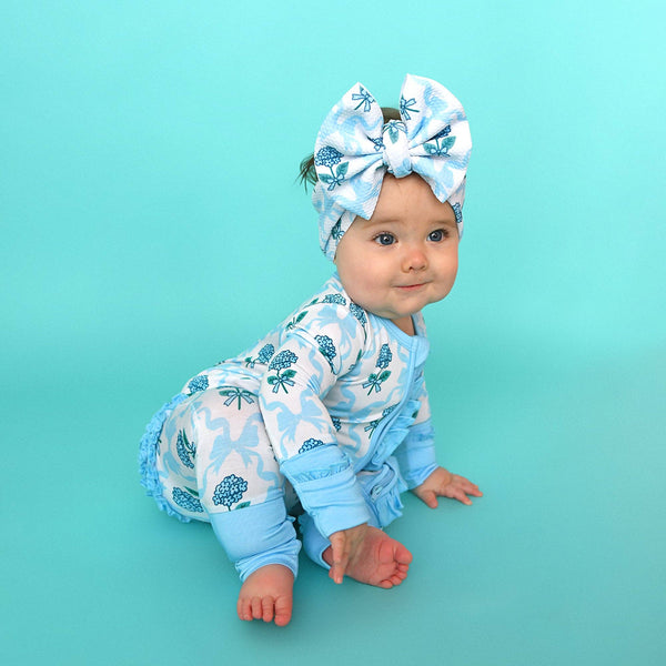 Savannah Floral Ruffle Zip
