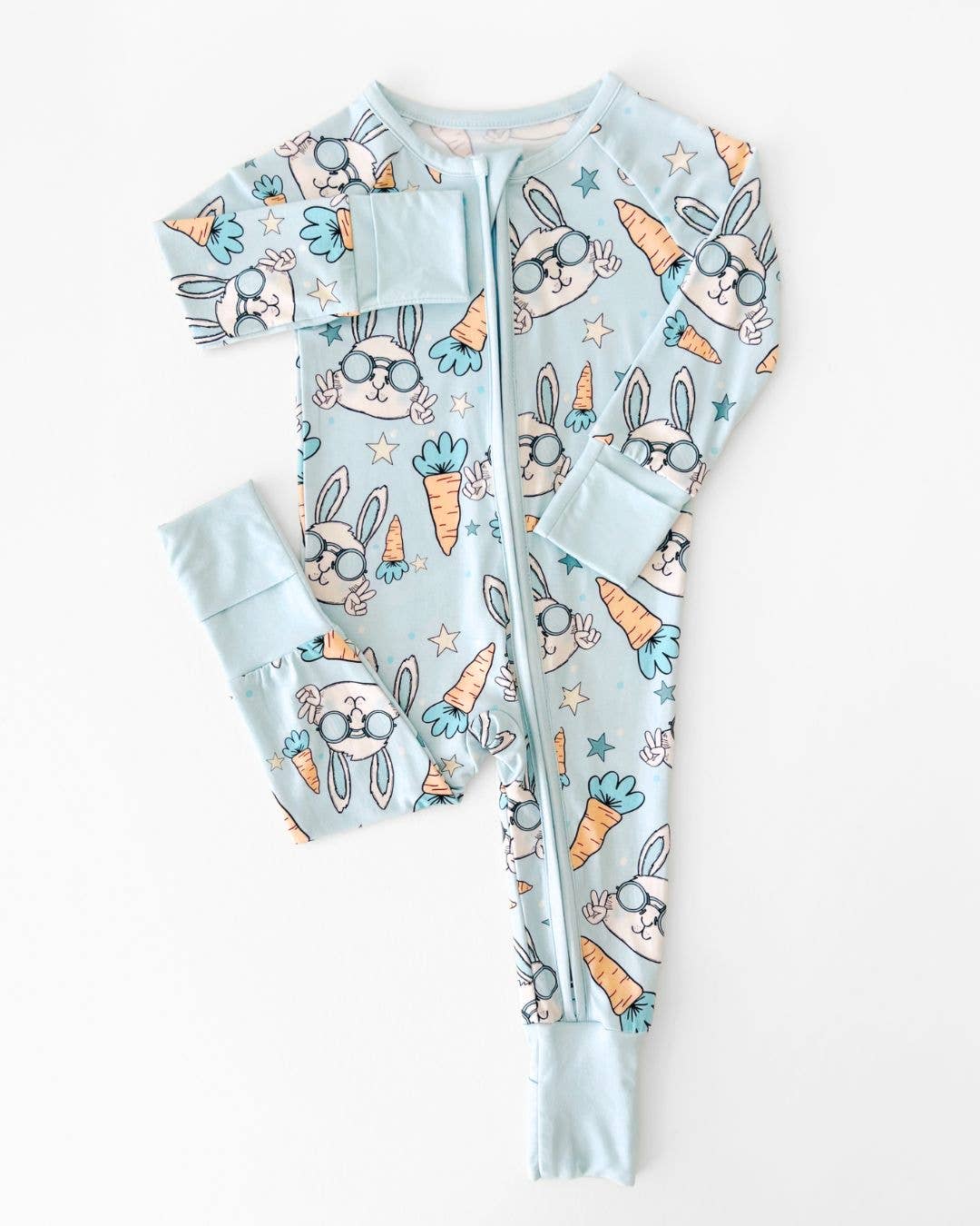 Rad Rabbit Bamboo Zip Romper