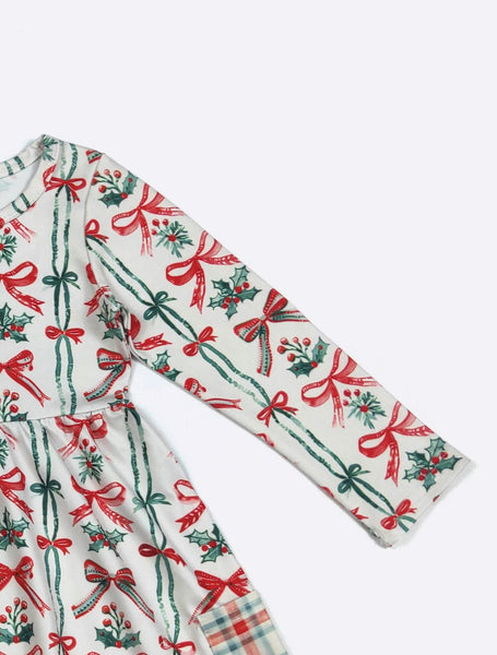 Berry Merry Bows Dress