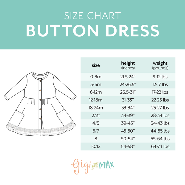 Button Dress | Reagan Pumpkin