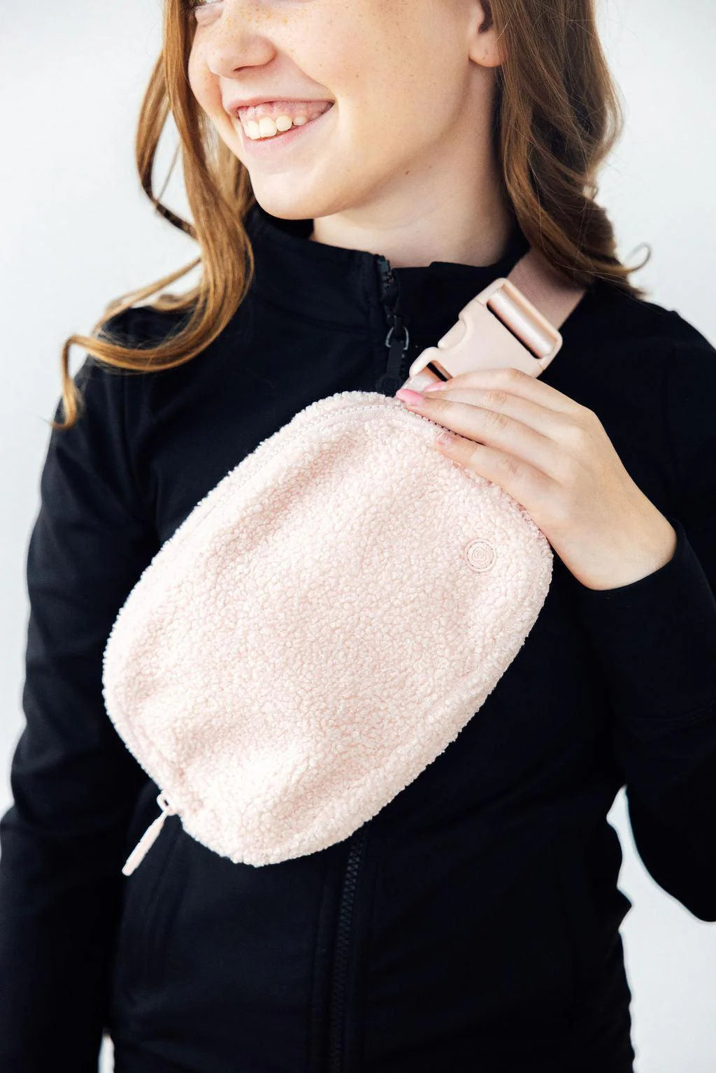 Fleece Belt Bag | Light Pink