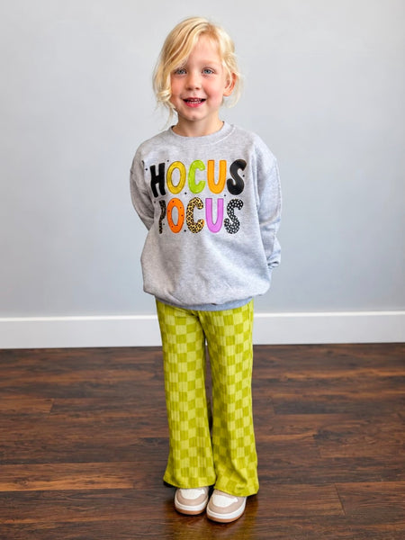 Wide Leg Pants| Green Apple Check