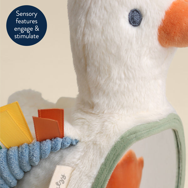 Itzy Bitzy Mirror™ Sensory Tummy Time Mirror | Goose