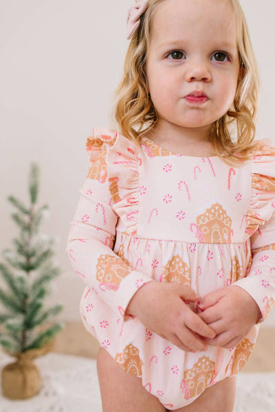 Leah Romper in Gingerbread