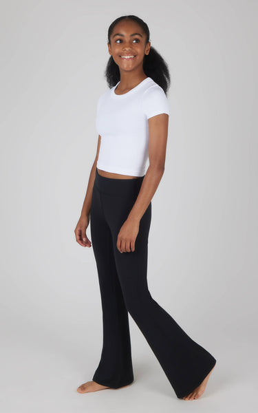 Everyday High Rise Flared Leg Pants | Black