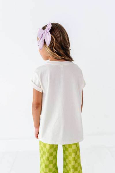 Wide Leg Pants| Green Apple Check