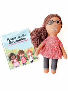 " Hope & The Grumbles" Book & Linen Doll Set