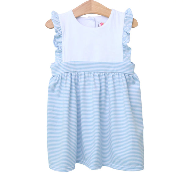 Sophia Dress | Light Blue Stripe