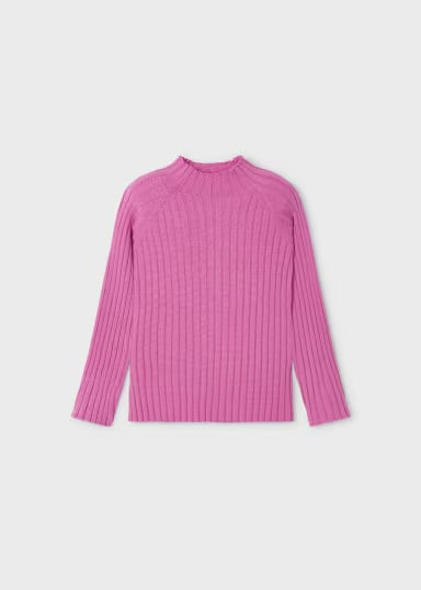 Ribbed Mock Neck Sweater | Camellia